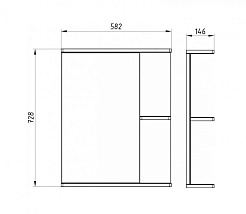 ASB-Mebel Мебель для ванной Орхидея 60 белое дерево – фотография-2